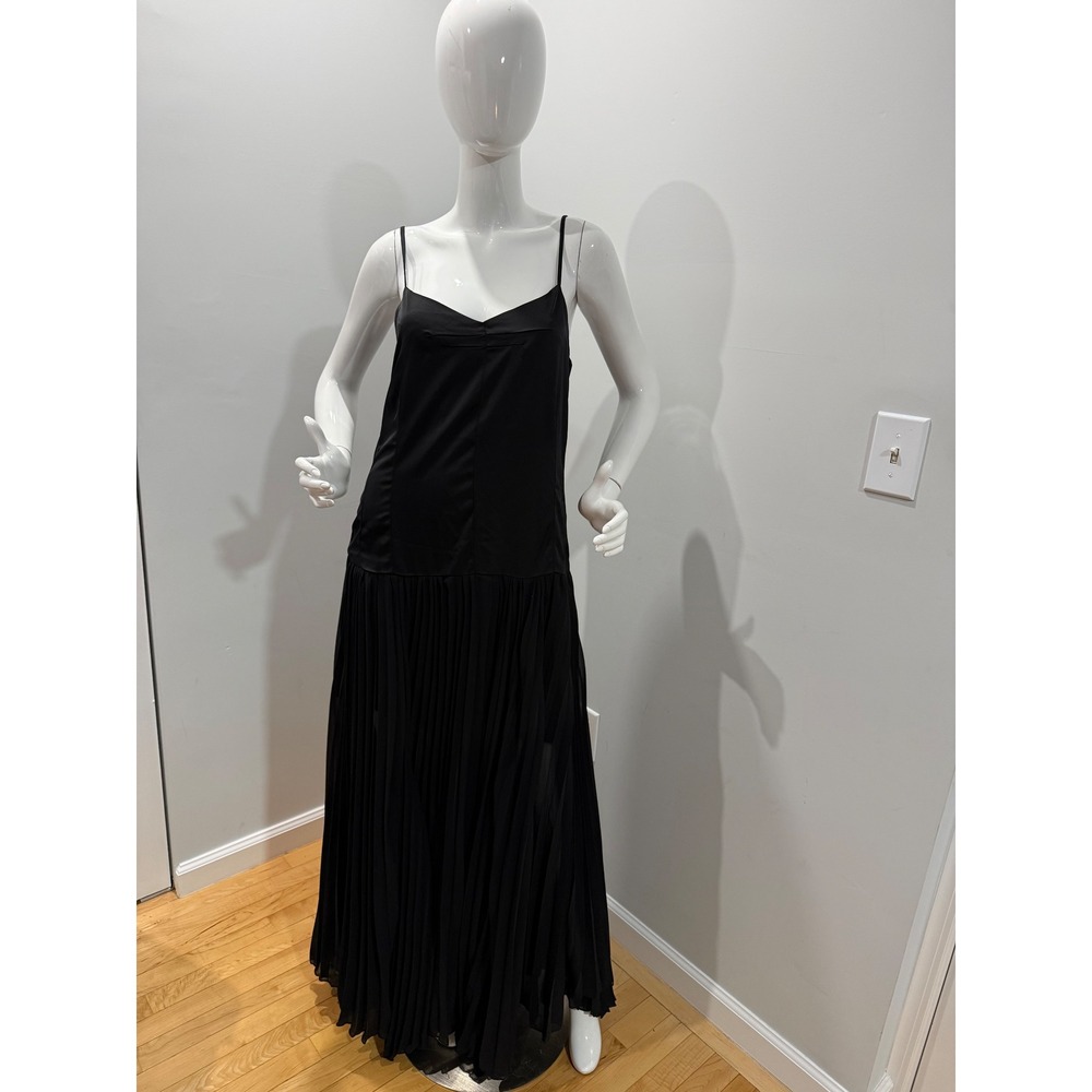 Commense Semi-Sheer Vacation Long Dress Black size S - Picture 7 of 9